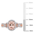 thumbnail image 2 of Everly Women's Morganite 14K Rose Gold Engagement Ring, 2 of 8