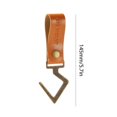 thumbnail image 3 of Suministros Hook Camp PU Cuero Llave en forma de S para picnic Senderismo Amarillo FLhrweasw Nuevo, 3 of 3