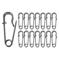 Uxcell 30pcs Safety Pins 27mm Electroplated Large Safety Pin for Clothes, Gun