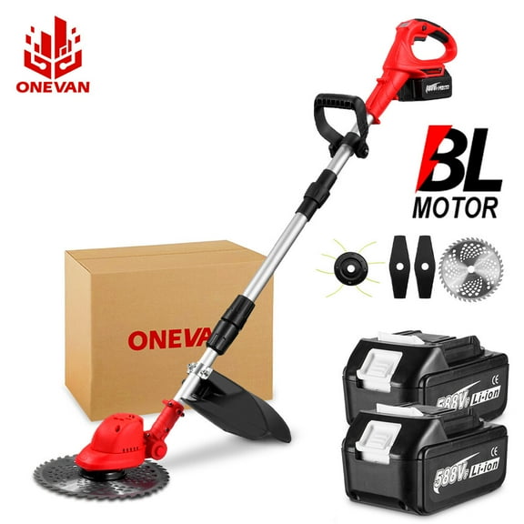 10” Cordless Weed Eater Electric Brush Cutter Lawn Edger Grass String Trimmer