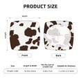 thumbnail image 6 of Lsque Brown Cow Printed Square Couch Cushion Covers, Floral Sofa Cushion Covers Replacement, Stretch Couch Covers for Couch-16.9in, 6 of 9