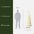 thumbnail image 3 of LuxenHome 6Ft Holiday Slim Artificial Pampas Grass Tree in Natural Ivory, 3 of 9