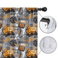 thumbnail image 4 of Blackout Kids Curtains,Gray Background Basketball Elements Pattern Childrens Insulated Curtains Set Of 2,Bedroom Essentials,Toddler Room Decor 52"x63", 4 of 5