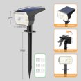 thumbnail image 5 of CHARKEE Outdoor Solar Lights,60 LED/3 Modes PRI Solar Powered Spot Lights for Yard Garden Path, 5 of 7