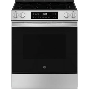 GE 30 Inch Slide In Radiant Range 5 Element Steam Clean Single Oven GRS600AVFS