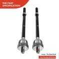 thumbnail image 5 of A-Premium Set of 4, Front Inner & Outer Tie Rod End Kit, Compatible with Ford Expedition 2003-2006, Lincoln Navigator 2003-2006, Replace # ES3695 EV456, 5 of 8