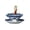 B, variant on Leutsin Ceramic Umbrella Tea Strainer, Blue and White Porcelain Umbrella Shaped Tea Infuser Diffuser Cup Set Loose Leaf Filter with Rotating Design, Ideal Gift for Tea-Lovers and Collector