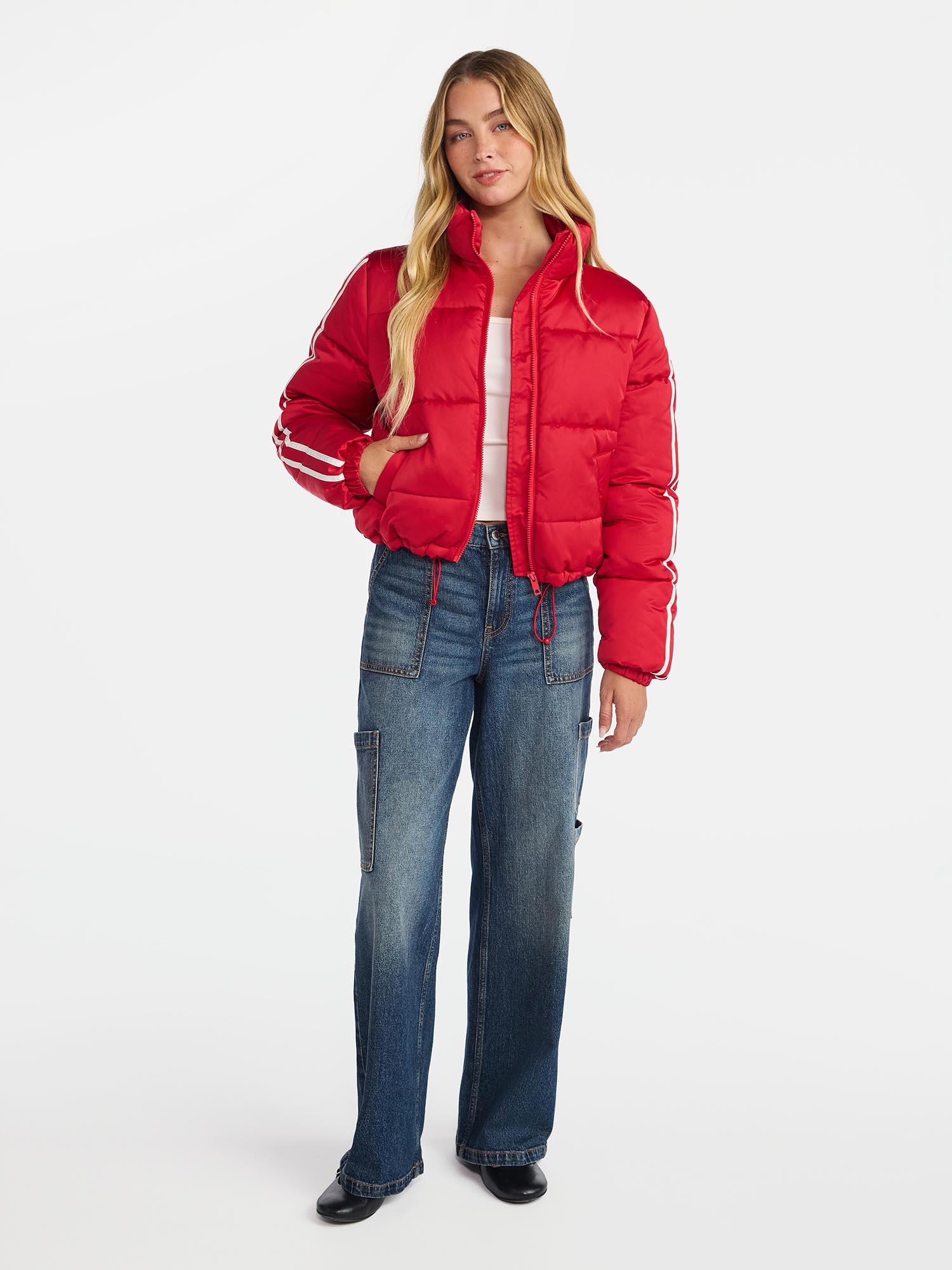 No Boundaries Puffer Jacket, Women's