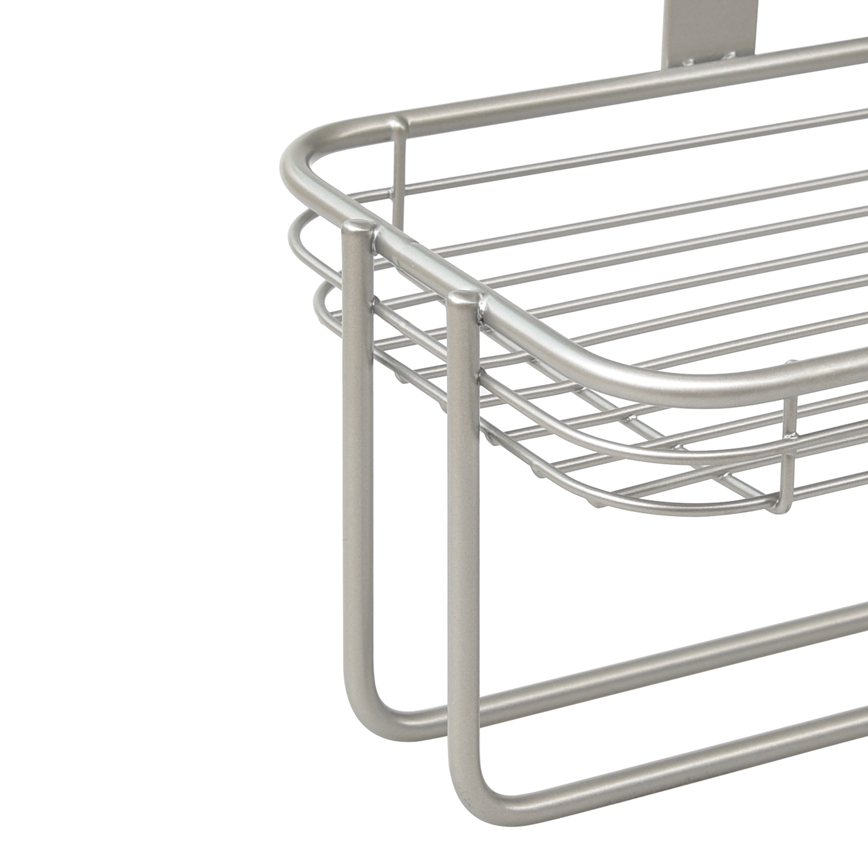 Mainstays Satin Nickel Over-the-Tank Toilet Paper Tissue & Wipes Holder