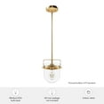 thumbnail image 7 of Hunter - Karloff 1-light Alturas Gold, Small Pendant Light, Dimmable, Casual Style, Urn Shaped, for Bedrooms, Dining, Living Rooms - 19840, 7 of 7