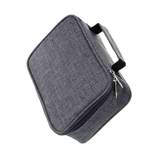 Cateissary Organizador de almacenamiento de alta capacidad para útiles escolares, bolsa de almacenamiento duradera de gran capacidad, estuche Almacenamiento y organización del hogar gris