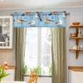 thumbnail image 5 of Ryvnso Birds on Blue Window Valance Kitchen Farmhouse Rod Pocket Short Curtain 54x18 inch, 5 of 6