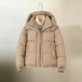thumbnail image 4 of Antinious Women Puffer Jacket Hooded Long Sleeve Solid Classic Warm Thick Casual, 4 of 5