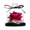 thumbnail image 2 of Heart Glass Dome Simulation Rose Flower String Light Home Night Light Decoration Valentine's Day Gift, 2 of 7