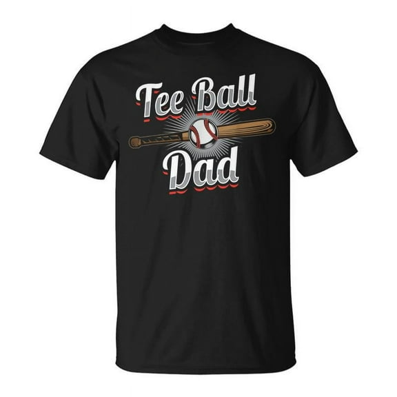 SR T Ball Dad Ball Fathers Day Baseball T-shirt