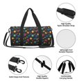 thumbnail image 4 of Fotbe Vintage Records Bolsa Deportiva de Lona Plegable con Estampado, Bolsa de Gimnasio con Bolsillo Seco/Húmedo, Bolsa de Viaje Ultraligera de Gran Capacidad, 4 of 6