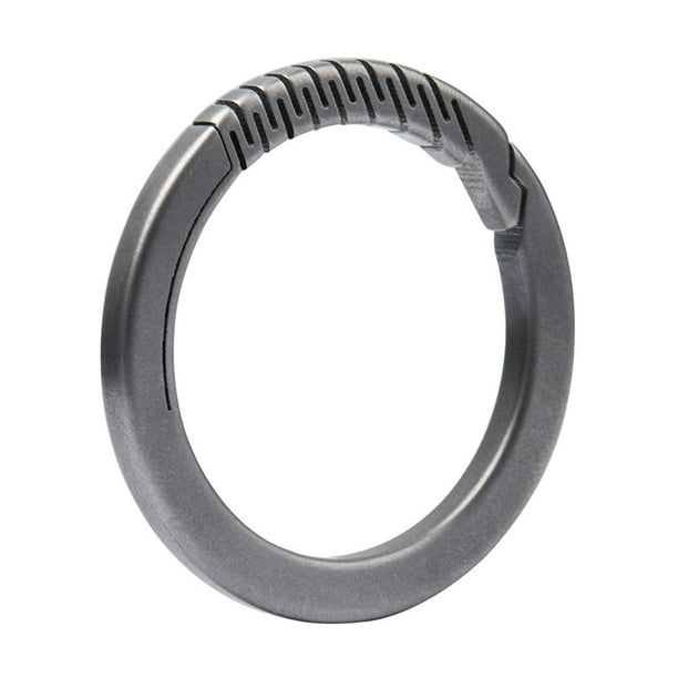 Llavero de aleación de titanio, anillos, llaveros, broche de resorte, hebilla multiusos práctica minimalista para accesorios de billetera, llaves de