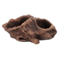thumbnail image 3 of Toyvian 1-Pack Dark Brown Plastic Flower Pot with Retro , Planter for Indoor and Outdoor Gardening, 3 of 7