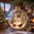 thumbnail image 3 of JHRGJIO Glowing Christmas Story Ornament, Light-Up Mini Holiday Scene Accent, Warm LED Light for Home Display Christmas Decorations Winter Decor Tabletop Decoration, 3 of 6
