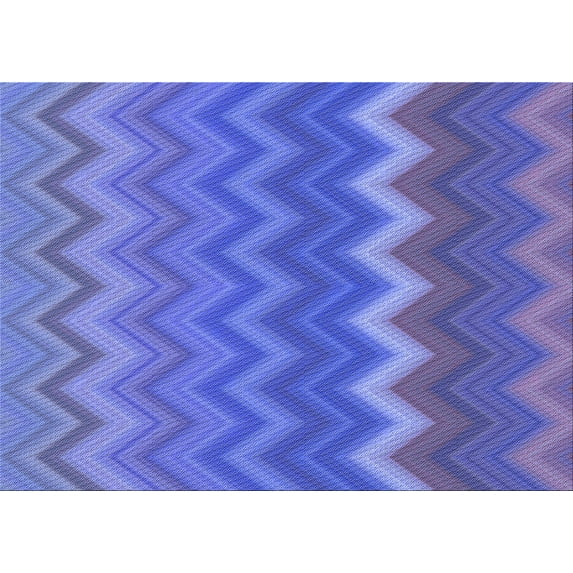 Ahgly Company Indoor Rectangle Patterned Sky Blue Dress Blue Area Rugs, 4' x 6'