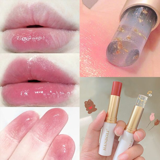 Lip Balm Color Changing Moisturizing Gold Foil Lip Gloss Natural Lasting Carrot Lip Stick Glaze Lip Primer Makeup Lip Care Oil04 Carrot Change He Qiyong unisex