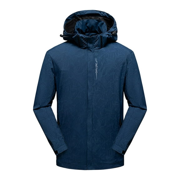 Mens Lightweight Waterproof Jacket Zipped Windproof Sun Protection Jackets Outdoor Hooded Ski Tactical Coat Running Climbing Snowboarding Upf 50  Fishing Outwear,Daily Outing Overcoat