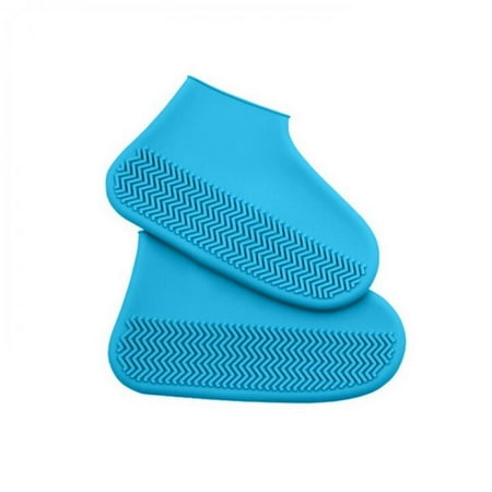 

Recyclable silicone flip-flops reusable waterproof men s shoes covers Rain boots anti-skid washable Unisex wear-resistant