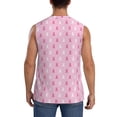 thumbnail image 4 of Pofeuu Breast Cancer Awareness5 Print Men's Muscle T-Shirt, Sleeveless, Muscle Tank, Classic Muscle Tee Top For Men Casual Sleeveless Muscle T-Shirt Trendy Clothes-X-Large, 4 of 7