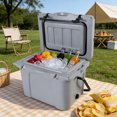 thumbnail image 5 of 25QT Insulated Hard Portable Cooler Built-in Bottle Opener  Cup Holder and Forming Ruler Ideal for Outdoor Beach  Camping and Fishing, 5 of 21