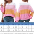 thumbnail image 2 of Blusa Suéter de cuello redondo para mujer, suéter grueso y holgado, traje de vacaciones (Rosa S) Ygjytge Rosa T S para Mujer, 2 of 8