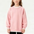 thumbnail image 2 of LEKWK Boys Crew Neck Sweatshirt Faux Two Piece Contrast Trim Long Sleeve Pullover Soft Warm Casual School Uniform Tops, 2 of 6