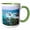 Green/White, variant on 3drose, New Zealand, South Island, Nugget Point-au02 Jst0007 - Jay Sturdevant, 11oz Two-tone Yellow Mug