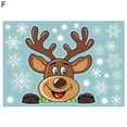 thumbnail image 2 of Flmtop Christmas Glass Sticker Decorative Waterproof PVC White Snowflake Double Side Printed Window Cling for Showcase, 2 of 10