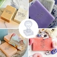 thumbnail image 4 of Handmade Soap Stamp Clear Acrylic Soap Mold Flower Imprint Stamp Natural Soap Chapter Plants Soap Stamp with Handle for DIY Handmade Soap Envelope Invitation Cards Craft Making, 4 of 9