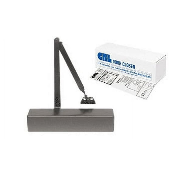 CRL PR74BCDU Dark Bronze Adjustable Spring Power Size 2 to 6 Surface Mount Door Closer