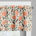 thumbnail image 5 of Ambesonne Floral Valance & Curtain, Garden Elements Blossoms, 55"x24", Salmon Teal, 5 of 7