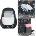 thumbnail image 4 of Bigfoot and Campfire Black Pattern 17" School Backpacks for Teens,Waterproof Oxford Fabric,S-Shape Padded Straps for School,Travel,Hiking,Camping, 4 of 6