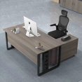thumbnail image 4 of Mobile Study Table Office Desks Computer Multifunctional Wooden Conference Office Desks Standing Laptop Scrivania Room Furniture My Lux Decor Round, 4 of 26