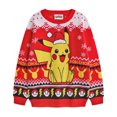 thumbnail image 1 of Pokemon Garçons Pikachu Chandails de Noël Laids, 1 of 4