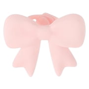 Silicone Bow Headphone Accessory, 2 Pack 3D Bows for Beats Headphones, Cute Earphone Decorations, Silicone Bows Coquettish Headphone Clip Decor Attachment Accessories for Women(Pink, 1 Set)
