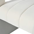thumbnail image 5 of Modern Velvet Upholstered Accent Arm Chair, Ivory White, 5 of 8