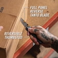 thumbnail image 3 of Gerber Pledge Pocket & Folding Knife, Plain Edge with Reverse Tanto Stainless Steel Blade, Grey, 3 of 13