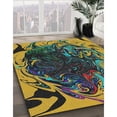 thumbnail image 3 of Ahgly Company Machine Washable Indoor Rectangle Transitional Charcoal Black Area Rugs, 7' x 10', 3 of 7