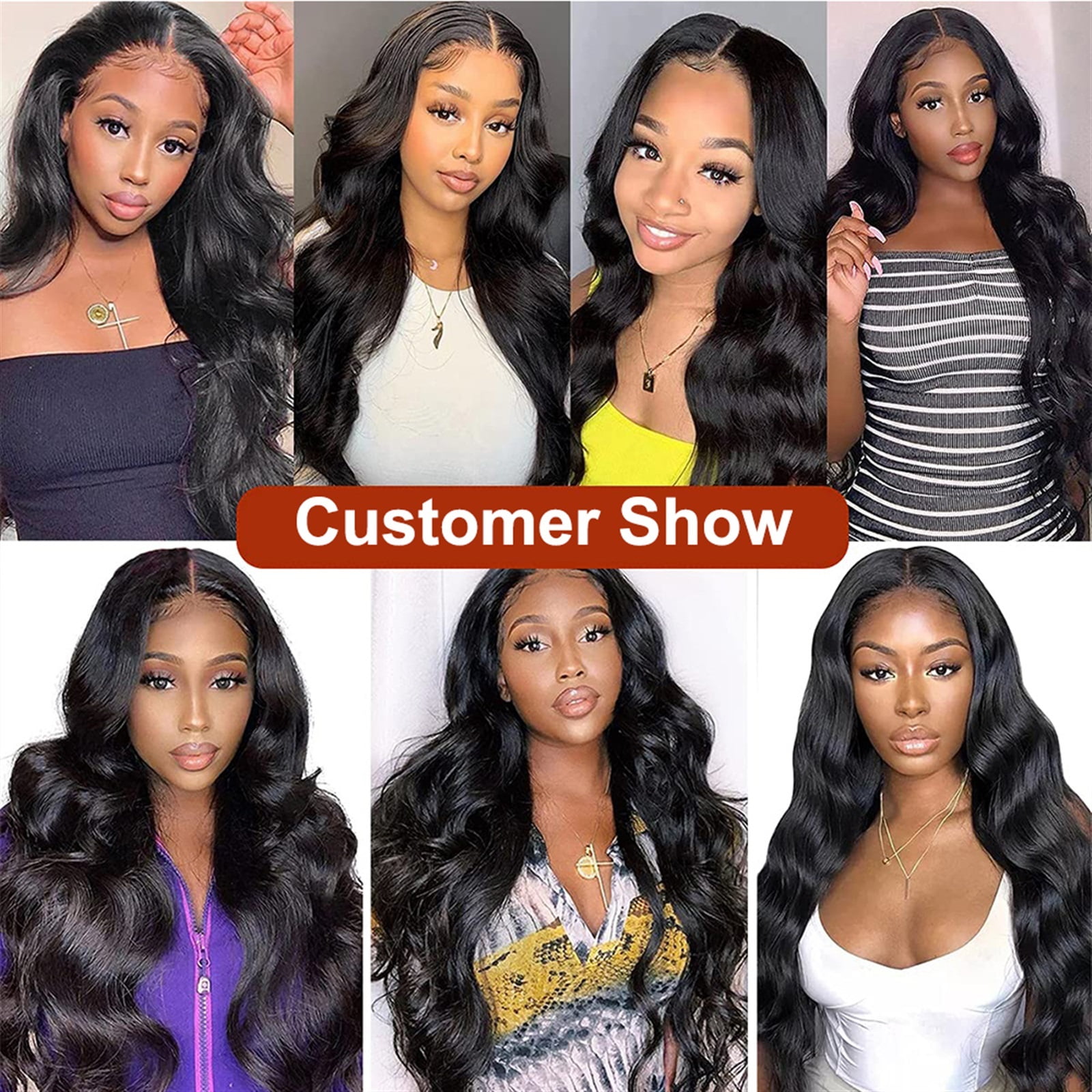 Hair Clip In Hair Extensions Real Human Hair - Body Wave Hair Extensions Clip Ins Grade Brazilian Remy Hair 8Pcs With 20Clips Double Wefts Thick and Softt
