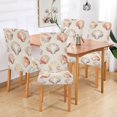 thumbnail image 2 of Yayeee 2 Pack Dining Chair Covers Stretch Parson Chairs Slipcovers Seat Protector, Purple Seashell, 2 of 6