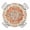 Orange Beige, variant on Yellow Green Boho Floral Round Fitted Tablecloth with Elastic Edge, Waterproof Table Cloth Table Cover for 36"-44" Tables, Retro Rustic Abstract Flowers Tablecloths for Dining Picnic Indoor Outdoor