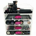 thumbnail image 3 of OnDisplay Ultimate Diva Cosmetic Organization Station - 12" Cube - Gold/Silver Agate (Pink/Gold), 3 of 4