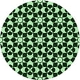 thumbnail image 1 of Ahgly Company Tapis de Zone Ronds d'Intérieur Lavables à la Machine, Transitionnels, Noir Nuit, 7 Pieds Rond, 1 of 7