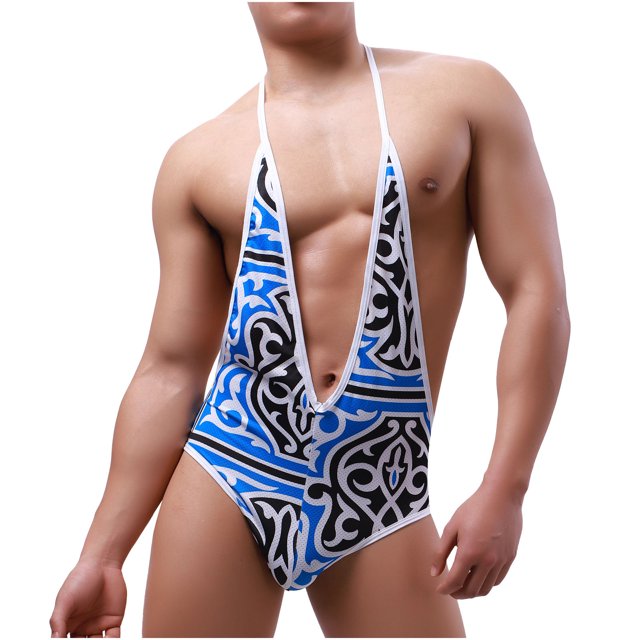 LSLJS Men Combinaison Sculptante Décontractée Mode Imprimée Sexy Underwear, Mens Underwear