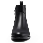 HARVEST LAND Women Chelsea Boots Black Ankle Boots Fashion Soft Flat Booties for Female Size 8